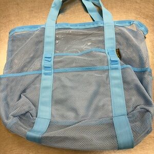 Blue Mesh Tote Bag
